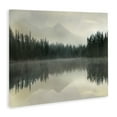 thumbnail image 2 of Foggy Lake Forest Landscape Reflection Canvas Art, 48 x 36, Made In USA, 2 of 6