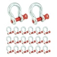 thumbnail image 1 of Anchor Shackles QWORK, acero galvanizado, 1 tonelada, 20 unidades, 1 of 8