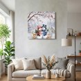 thumbnail image 3 of Canvas Wall Art, Christmas Snowman Framed Canvas Prints for Bedroom Office, Xmas Cardinal Birds Berries Snowy Forest Large Gallery Wrapped Wall Decor for Home Office, Gifts, 16"x16" Ship Next Day, 3 of 9