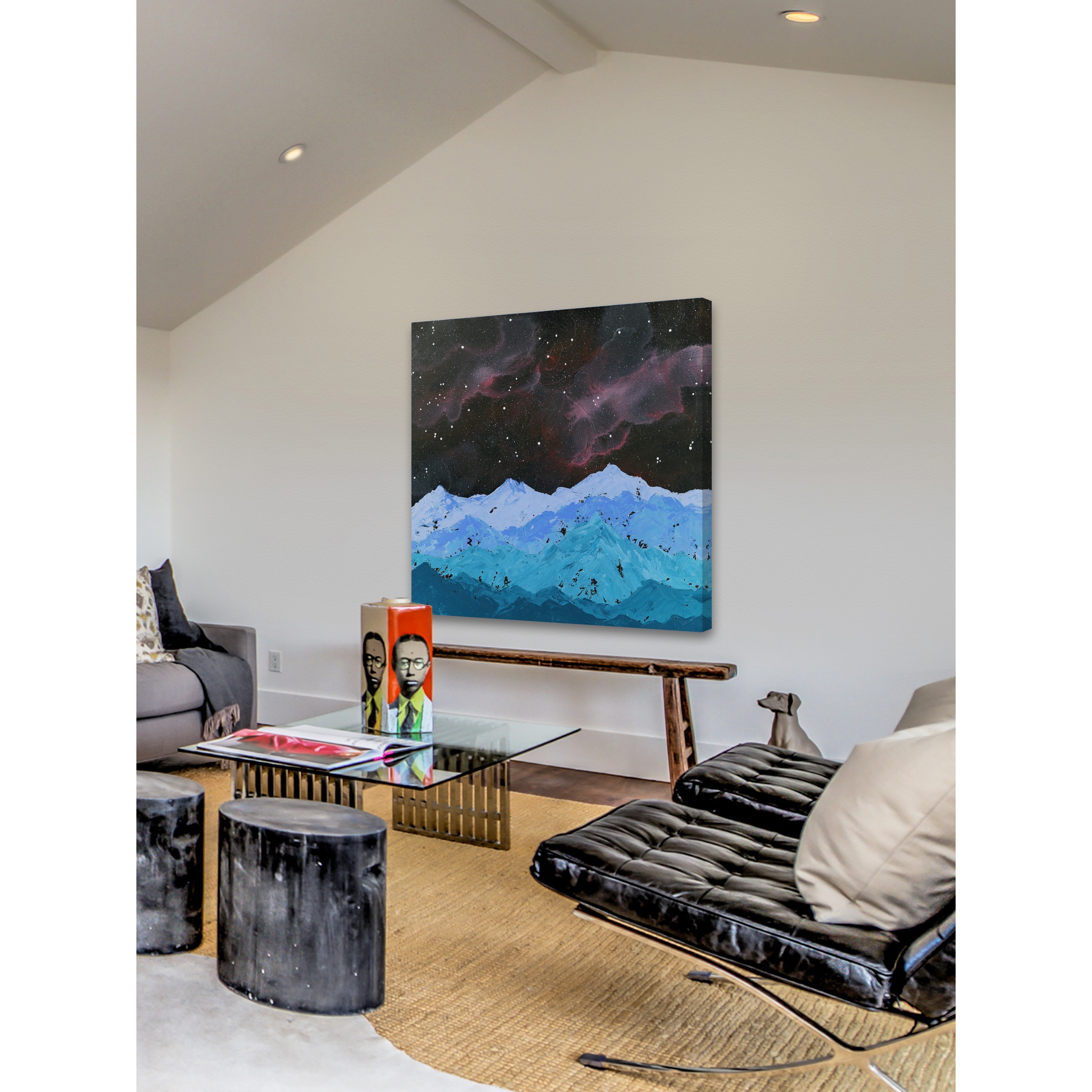 "Northern Lights" Painting Print on Wrapped Canvas