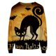 thumbnail image 3 of Sudadera de manga larga con estampado de Halloween con cuello redondo informal para mujer a la moda Fridja ghj987+1555, 3 of 3
