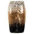 thumbnail image 5 of PrettyGuide Pencil Mini Skirt for Women Classic High Waist Skirt Sparkle Party Sequin Dress Light Gold/Deep Gold/Black, XX-Large, 5 of 7