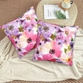 thumbnail image 5 of Spring Floral Pillow Cover 20x20 Set of 2, Spring Colorful Flowers Decorative Throw Pillow Covers Summer Farmhouse Linen Cushion Cases for Home Sofa Outdoor Decor, 5 of 6