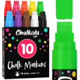 thumbnail image 1 of Rotuladores Chalkola Jumbo, 15 mm, punta 3 en 1, 28 ml, tinta, paquete de 10, 1 of 9