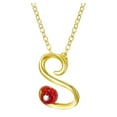 thumbnail image 1 of Jusqu'à 65% de Réduction sur les Colliers SMihono pour Femmes, Collier Lettre Rose avec Strass, Pendentif Rétro en Anglais, 1 of 2