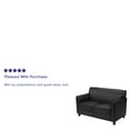 thumbnail image 4 of Flash Furniture Hercules Diplomat Series Adult LeatherSoft Upholstered Modern Loveseat, Black, 4 of 13