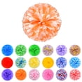 thumbnail image 4 of Hbdhejl 2Pcs Cheerleaders Handheld Color Flower Sports Activities Performance Cheering Supplies Round High Density Color Strip Lightweight Double Finger Ring Buckle Design Anti Slip Off, 4 of 4