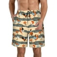 thumbnail image 2 of Uemuo Funny Chicken Pattern Men's Swim Trunks Hawaiian Beach Bathing Suit Swimsuits Beach Quick-Dry Shorts with Pockets-XX-Large, 2 of 9