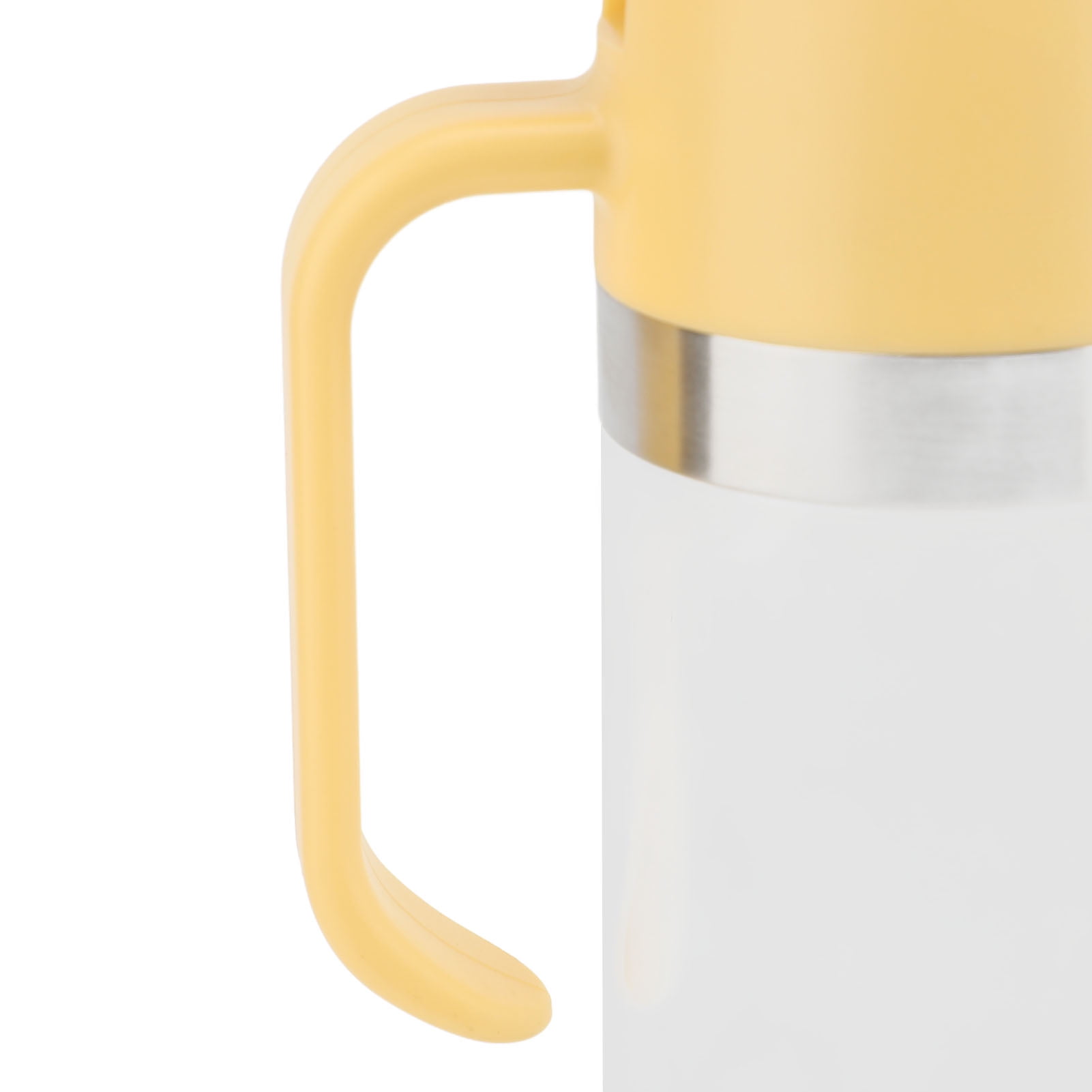 Rupoun Premium Glass Syrup Dispenser with Handle, Leakproof Drip Proof 300ml (10.14 oz) Multipurpose Honey Container for Coffee Bar Kitchen Restaurant, Yellow