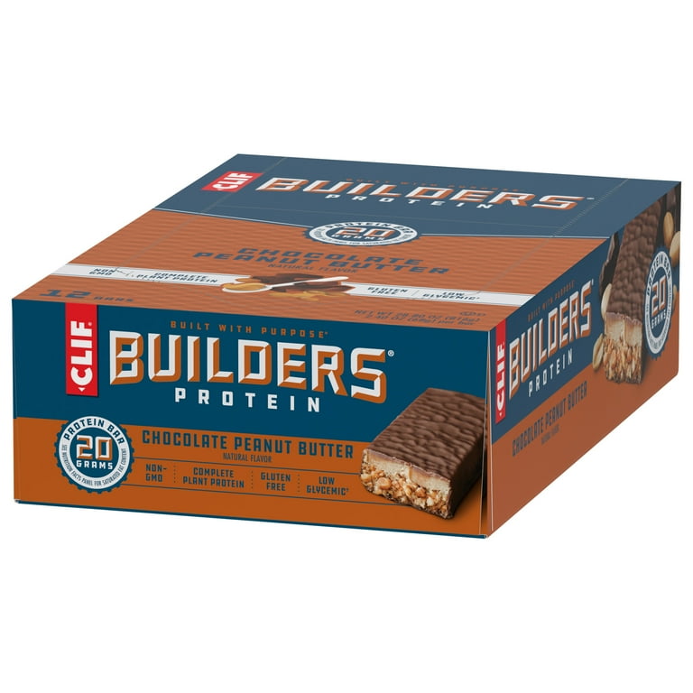 Builders Protein Bar, Chocolate Peanut Butter, 2.4 oz Bar, 12 Bars/Box Builders Protein Bar, Chocolate Peanut Butter, 2.4 oz Bar, 12 Bars/Box