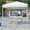 White, variant on Flash Furniture Kramer 8'x8' Blue Pop Up Event Canopy Tent with Carry Bag and Folding Bench Set - Portable Tailgate, Camping, Event SetNative AmericanNative