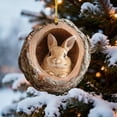 thumbnail image 1 of Adornos para árboles navideños, colgantes festivos, decoraciones planas de acrílico, con diseños de animales, con cuerda colgante para el árbol de Navidad, coronas, decoración estacional, 1 of 6