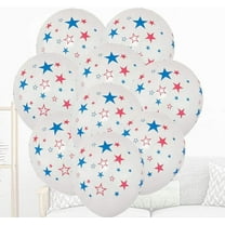 4th of July Balloons,Patriotic Latex Balloons,Mmemorial Day Independence Day Decorations,12 Inch,100Pcs