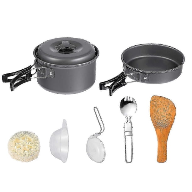 1 Set Camping Cookwares Outdoor Cooking Tools Portable Picnic Cooker Kit 26-27s