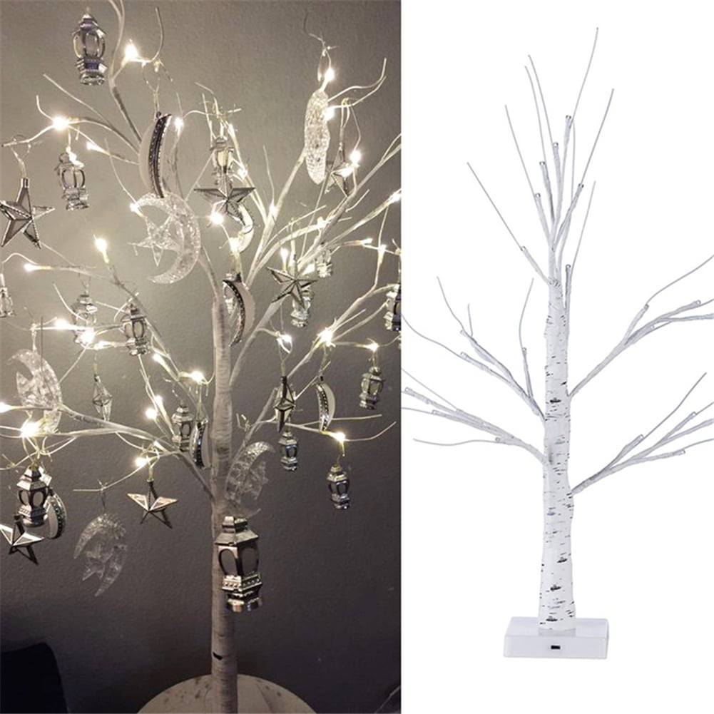 Easter Removable Berry 60cm Battery Operated  Decoration Snowy Twig Tree LED 