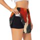 thumbnail image 1 of Balery Retro Space Rocket Launch Pantalones cortos deportivos para mujer con forro y dos bolsillos, elásticos, para entrenamiento, gimnasio, yoga-X-Large, 1 of 7