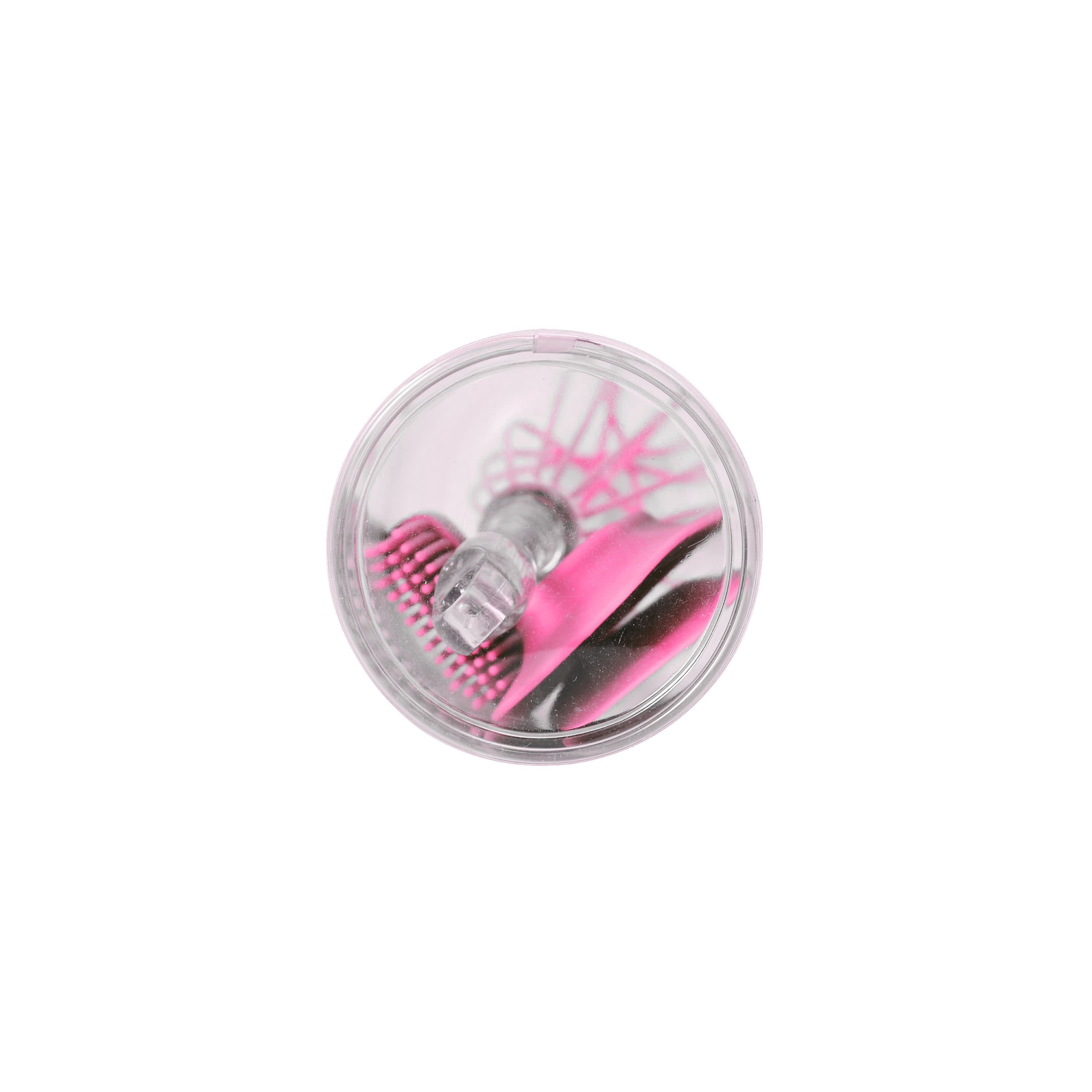 Farberware 4-piece Whisk, Spatula, Spoon Spatula and Basting Brush Plastic/Silicone Utensil Set in Gift Tube, Pink