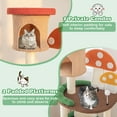 thumbnail image 6 of Gymax Wooden Cat Tree w/ Sisal Scratch Board & Post Padded Perch Hanging Toys Modern, 6 of 10