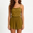 thumbnail image 7 of yillto Womens Cami Pajama Sets 2 Piece Cute Pjs Soft Tank Top Elastic Waist Shorts with Pocket Camisole Lounge Set, 7 of 7