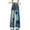 Blue, variant on Ruyang Girls Cute Jeans Y2K Star Ripped Jeans Baggy Wide Leg Elastic High Waist Trendy Denim Pants Teens Preppy Trousers