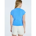 thumbnail image 2 of Free Assembly Women's and Women's Plus Cap Sleeve Tee, Sizes XS-4X, 2 of 5