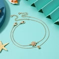 thumbnail image 7 of Ankle Bracelets for Women Initial Anklet 14k Gold Filled Layered Sunflower Ankle Bracelets Cute Boho Anklets with Initial Letter Ankle Bracelets for Women Jewelry Gifts, 7 of 7