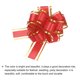 thumbnail image 4 of 10 piezas de lazo grande de 4 pulgadas con borde dorado, cintas de organza para envolver regalos de coche para Navidad, rojo, 4 of 6
