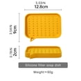 thumbnail image 4 of Multi-Functional Household Solid Color Silicone Anti-Skid Soap Holder, Non-Slip Drain Soap Box, 4 of 4