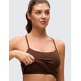 thumbnail image 3 of CRZ YOGA Butterluxe Racerback Tank Tops for Women Spaghetti Strap Padded Workout Camisole with Built in Bra, 3 of 4