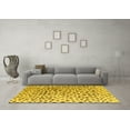 thumbnail image 3 of Ahgly Company Indoor Rectangle Solid Yellow Modern Area Rugs, 7' x 9', 3 of 4