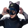 thumbnail image 3 of Capucha Buceo Con Orejas Gato Bonitas 3MM Capucha Neopreno para Traje Buceo para Y Adultos (negro), 3 of 9