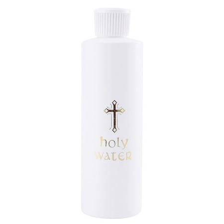 

2pcs Cylindrical Holy Water Bottle Church Holy Water Bottle Jesus Cross Pattern Exorcism Halidom for Travel (Without Holy Water)