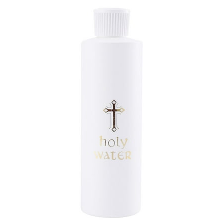 

2pcs Cylindrical Holy Water Bottle Church Holy Water Bottle Jesus Cross Pattern Exorcism Halidom for Travel (Without Holy Water)