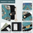 thumbnail image 5 of Small Wallet For Women Bifold Leather Pocket Coin Credit Card Holder With RFID Blocking Portrait Frames and Gold Chains, 5 of 6