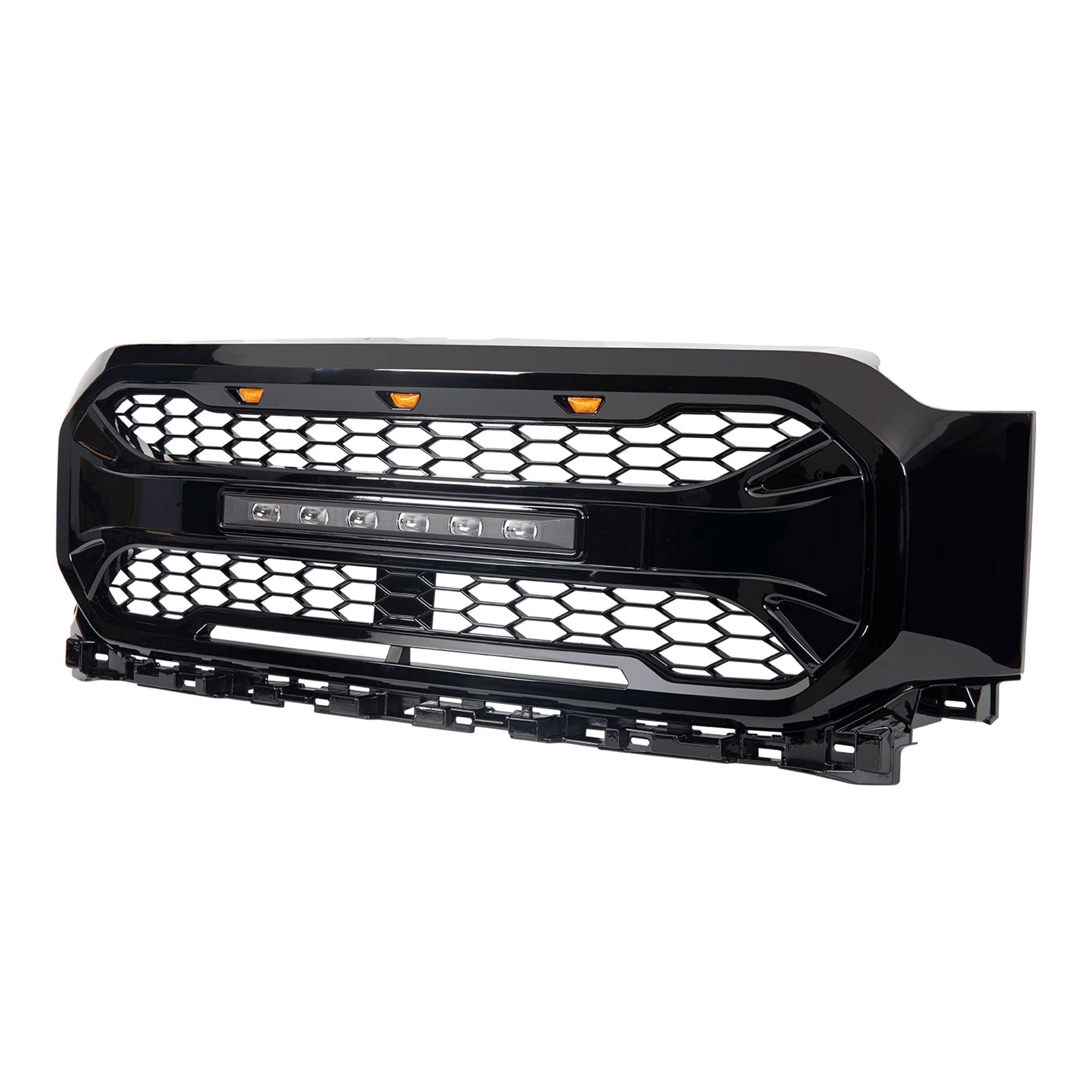 AMERICAN MODIFIED Armor Grille for 2021-2023 Ford F150, Glossy Black