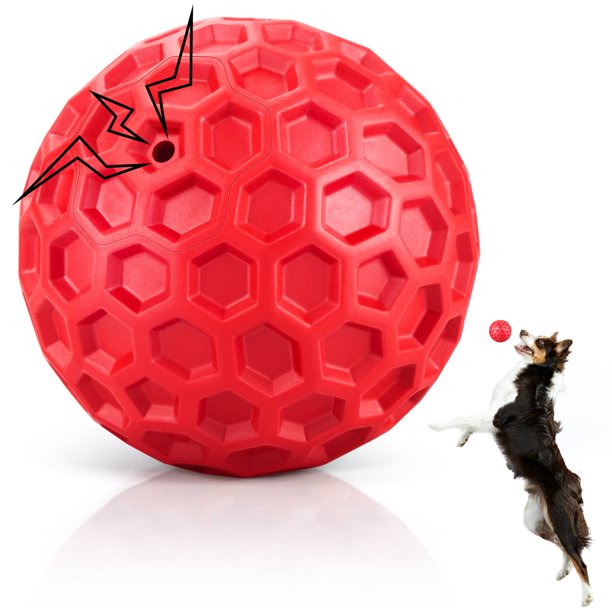Pelota chirriante indestructible de juguete para perros DISSONIC para masticadores agresivos