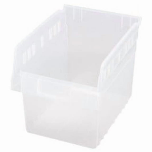Clear Plastic Storage Bins - 11.63 x 8.38 x 8 in.