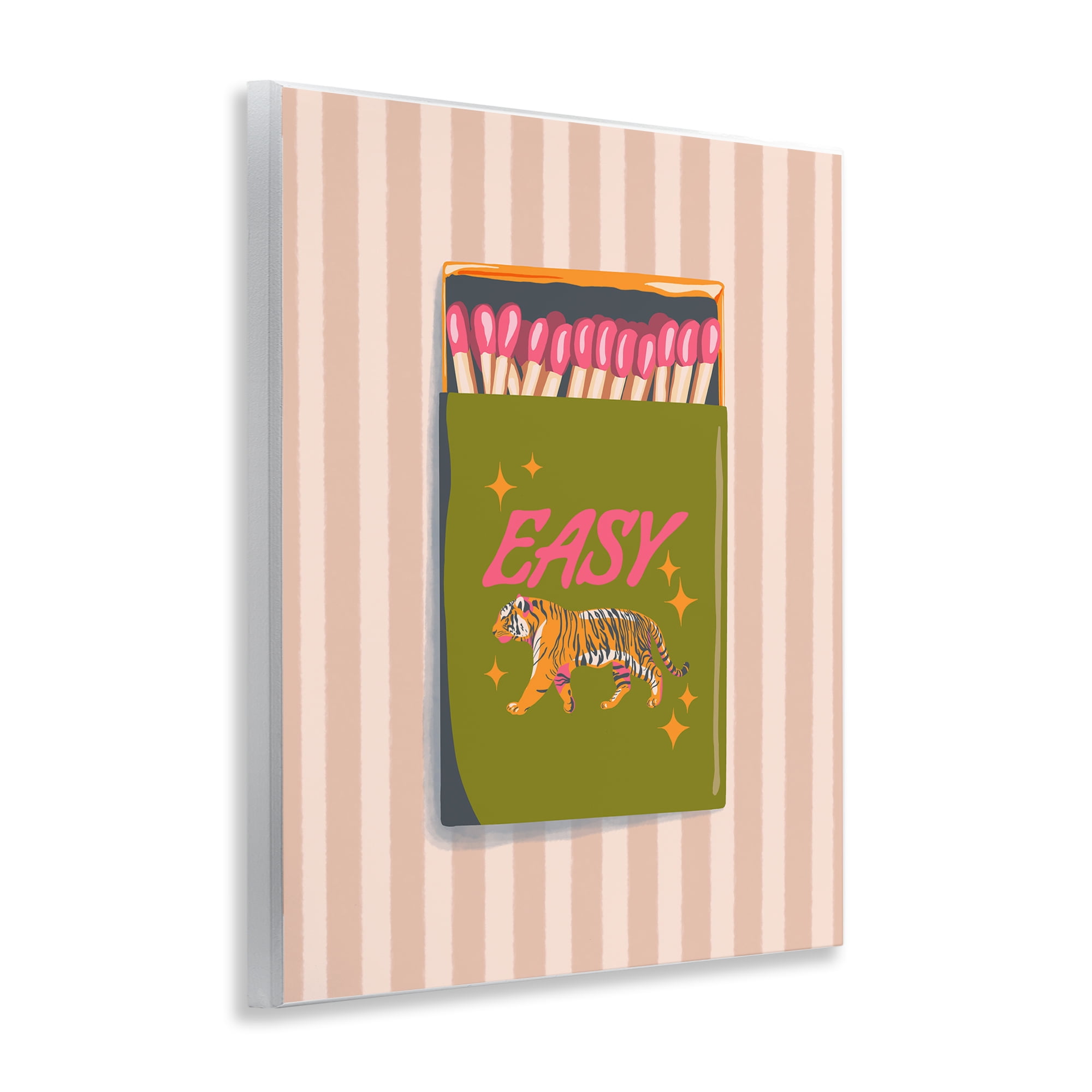 Easy Tiger Retro Matches Wall Plaque Art, design by Elyse Anastacia