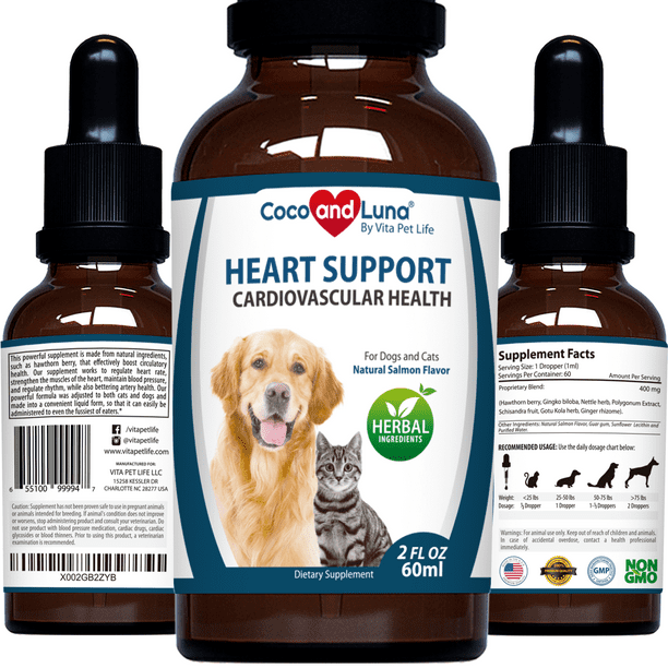 Heart Supplement for Dogs and Cats Supports Regulation of Heart