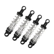 Kuntesetty 4 Pieces Hydraulic Shock Absorbers for RC Car RC Shocks Replacement 60 mm Sturdy Spare Parts 1:12 Scale Dampers for MN168 D90 Black