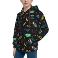 thumbnail image 2 of Kdxio Gamepads Pattern Boys Athletic Unisex Boys Girls Hoodie with Pocket Sweatshirts-X-Large, 2 of 6