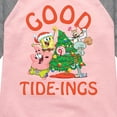 thumbnail image 3 of SpongeBob SquarePants - Good Tide - Toddler And Youth Girls Raglan Graphic T-Shirt, 3 of 5