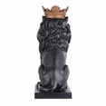 thumbnail image 4 of Sculpture Hi-Line Gift Ltd., 37 cm, león sentado negro, resina, 4 of 7