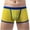 Yellow, variant on IROINNID Men's Boxer Underpants Gold Dot Mesh Striped Breathable Hip Solid Color Underwear