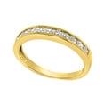 thumbnail image 2 of Precious Stars 14K Yellow Gold 1/3ct TGW Round-cut Cubic Zirconia Channel-Set Wedding Band, 2 of 6