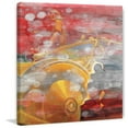 thumbnail image 3 of Parvez Taj  - Yellow Ride Painting Print on Canvas 32 x 32, 3 of 5