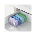 thumbnail image 6 of The Home Edit Medium Clear Storage Bin Organizer Insert, 2 Piece, 6.24" x 2.95" x 4.68", 6 of 12