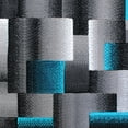 thumbnail image 6 of Masada Rugs Modern Contemporary Area Rug, Turquoise Grey Black (2 Feet X 7 Feet) Runner, 6 of 6