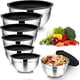 thumbnail image 1 of Cuencos para Mezclar, JASUVII Juego de Tazones/Bowls de 7 Piezas, Bowls de Cocina con Tapas Herm&eacute;ticas, Ensaladera acero inoxidable, Ideal para Hornear, Mezclar, Ensalada, Servir y Preparar, 1 of 7