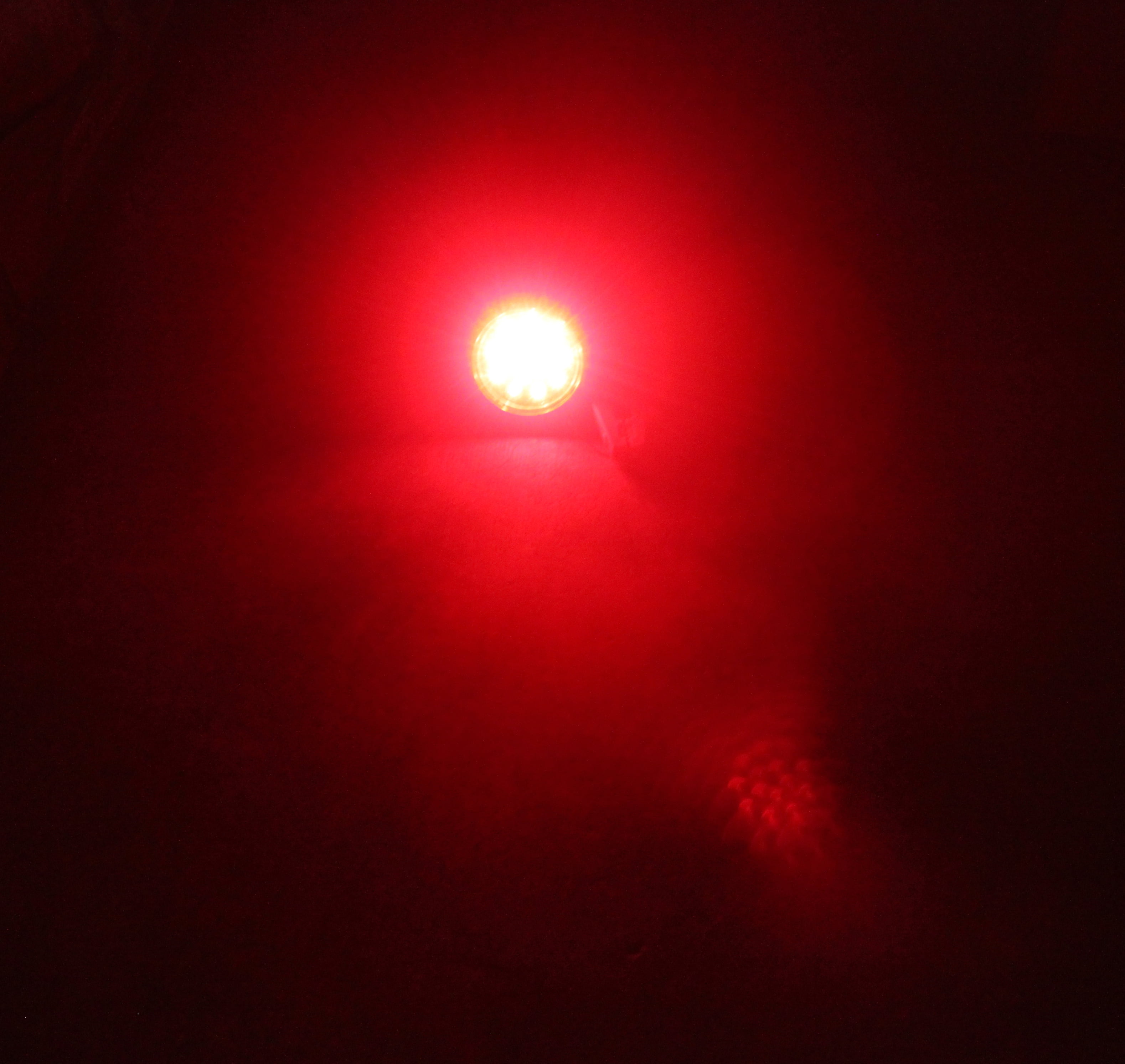 6 Pieces High Quality Red Round 5-3/8" Flush Mount Brake Stop Turn Tail Signal BRIGHT LED Light For TRUCK TRAILER JEEP TRACTOR -D